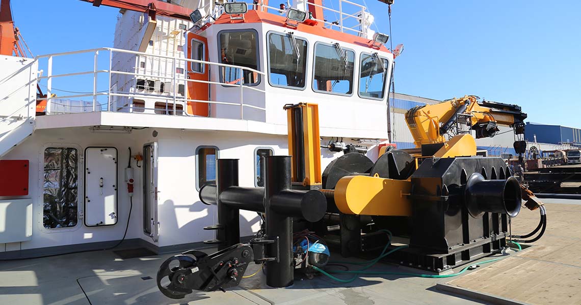 Tugboat Towing winch